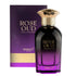 Brandy Rose Oud 100ml EDP, rose bergamot and saffron top notes, unisex perfume