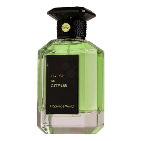 Fragrance World Fresh as Citrus 100ml eau de parfum bottle detail