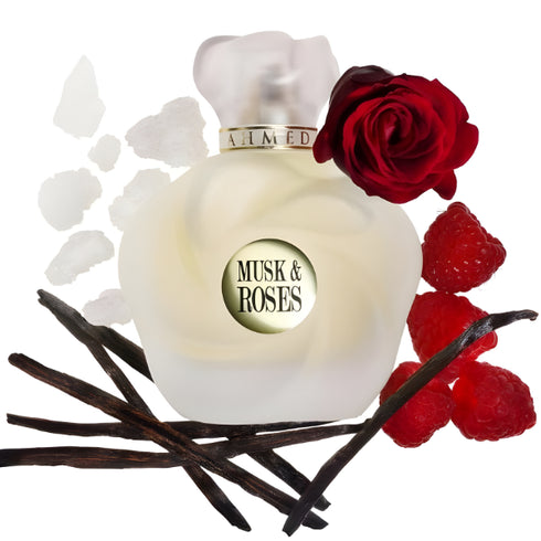 Ahmed Al Maghribi Musk and Roses 100ml unisex rose musk perfume